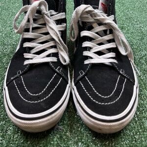 Vans Sk8-Hi Pro Men's Size 10 Black High Top Skateboarding Sneakers Off The Wall